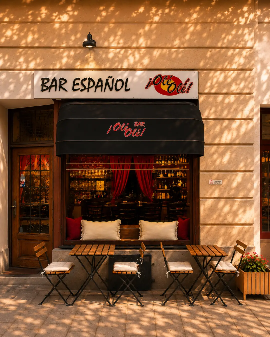 Bar Olé Olés entré på Hantverkargatan